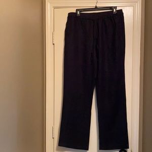 Company Ellen Tracy Sm Navy linen pant